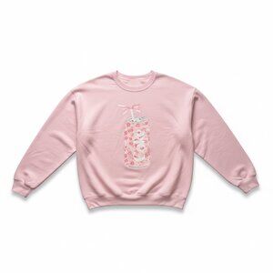 Pink Diet Coke Graphic Sweatshirt Womens XL Soft Aesthetic Oversized Crewneck